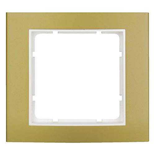 Berker 10113046 Rahmen 1fach B.3 Alu, gold/polarweiß Mesch Shop Berker 10113046 Rahmen 1fach B.3 Alu, gold/polarweiß Mesch Shop